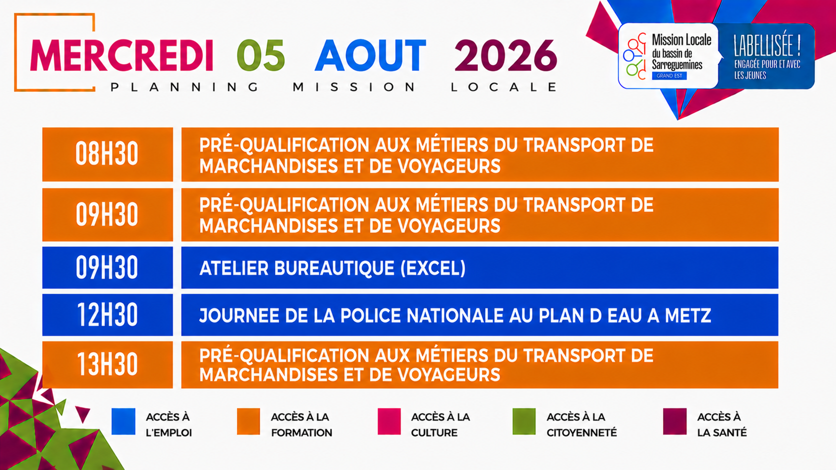 Mercredi 5 aout 2026