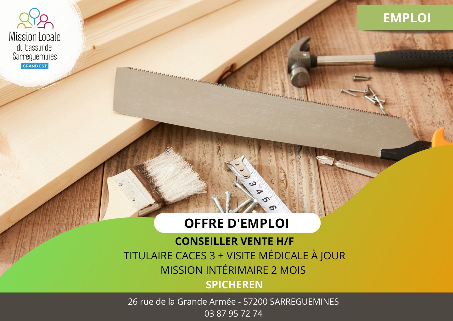 OE - Conseiller de vente cloture le 04.08.26